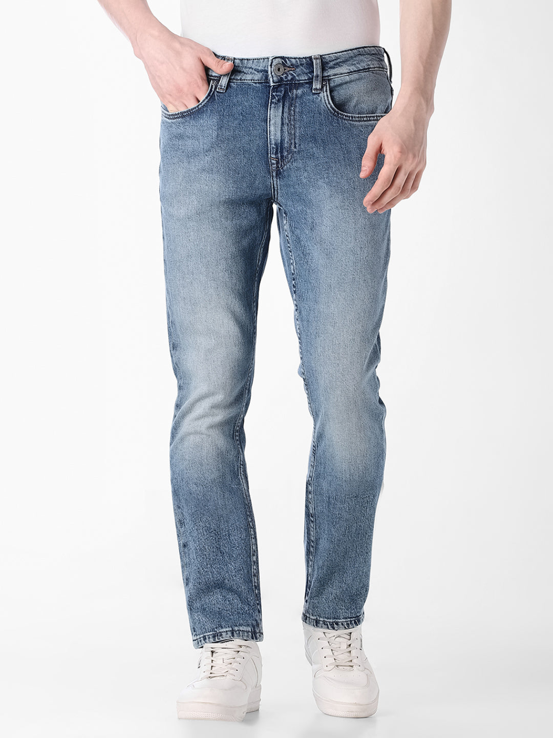 Blue Glenn Washed Slim Fit Jeans