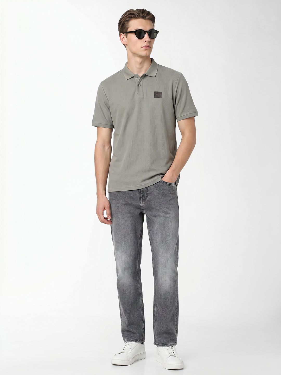 Grey Washed Dario Loose Fit Jeans