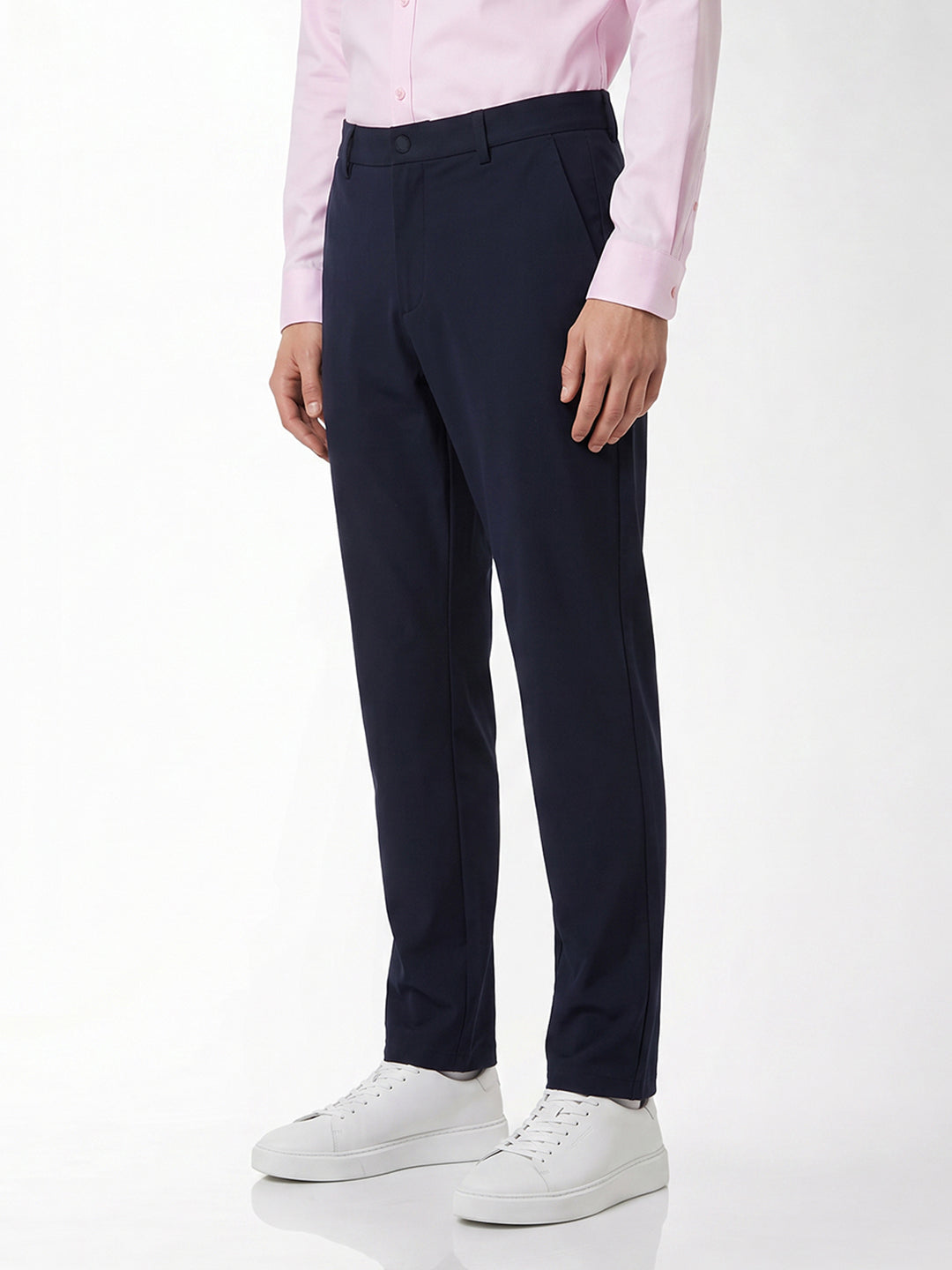 Navy Blue Regular Fit Chinos