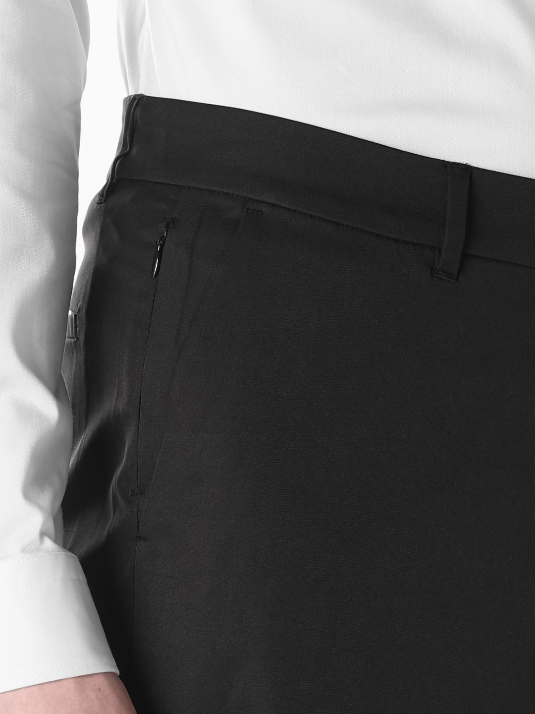 Black Regular Fit Chinos