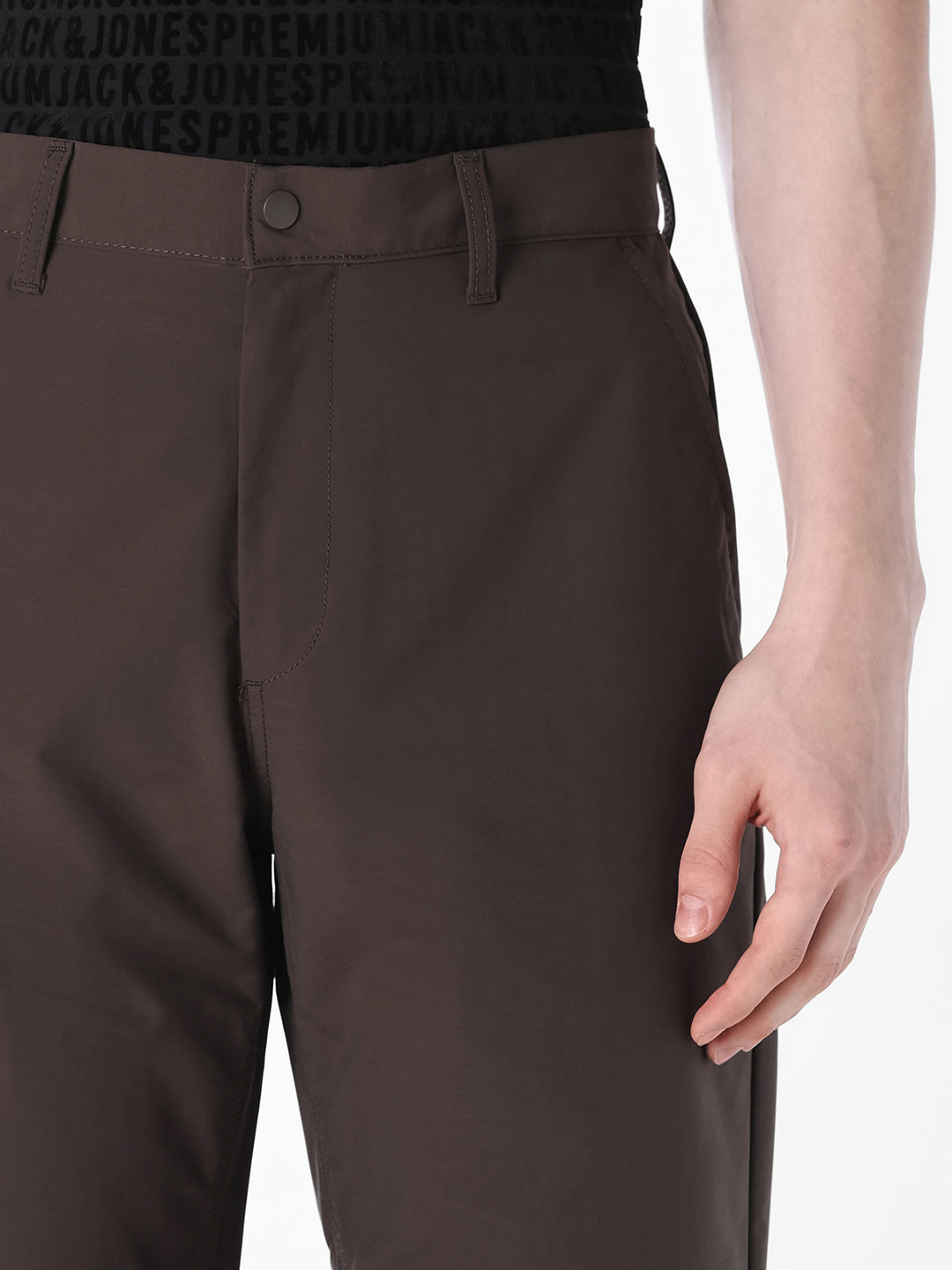 Brown Regular Fit Chinos