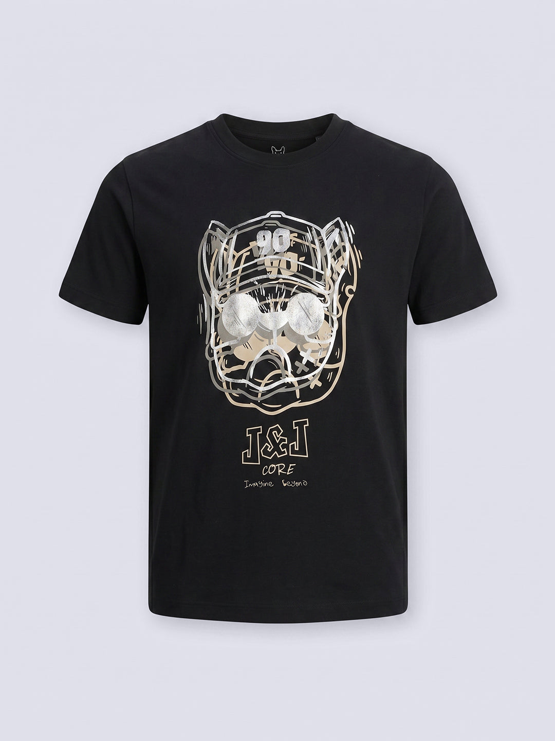 Boys Foil Print Cotton T-shirt