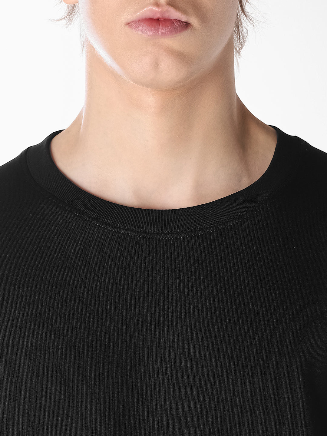 Black Double Layered Sweatshirt