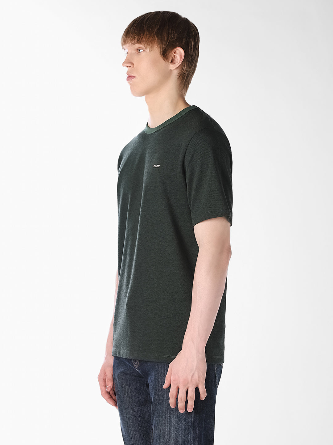 Dark Green Cotton T-shirt