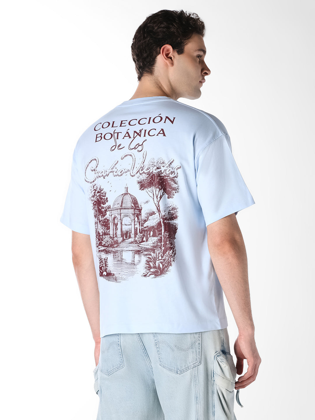 Sketch Print Cotton T-shirt