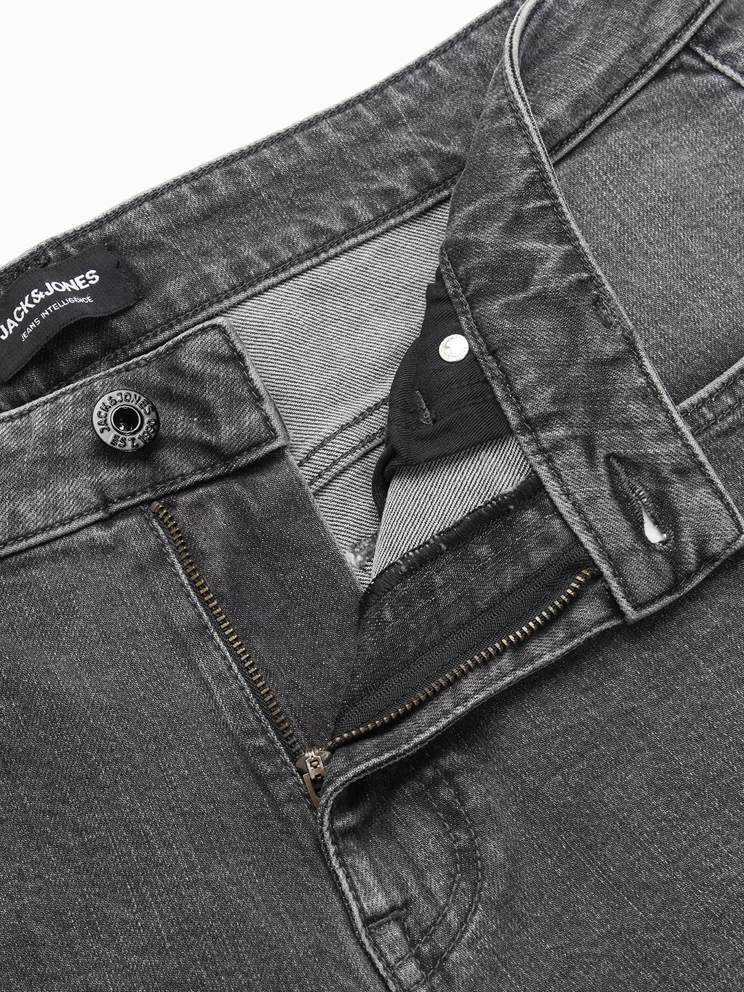 Grey Light Wash Bootcut Jeans
