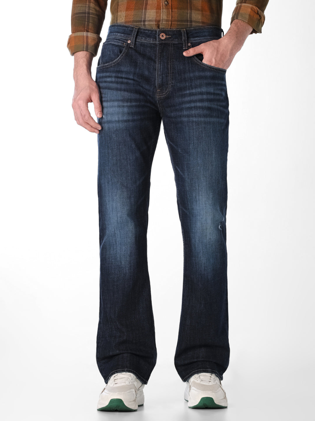 Dark Blue Cliff Bootcut Jeans