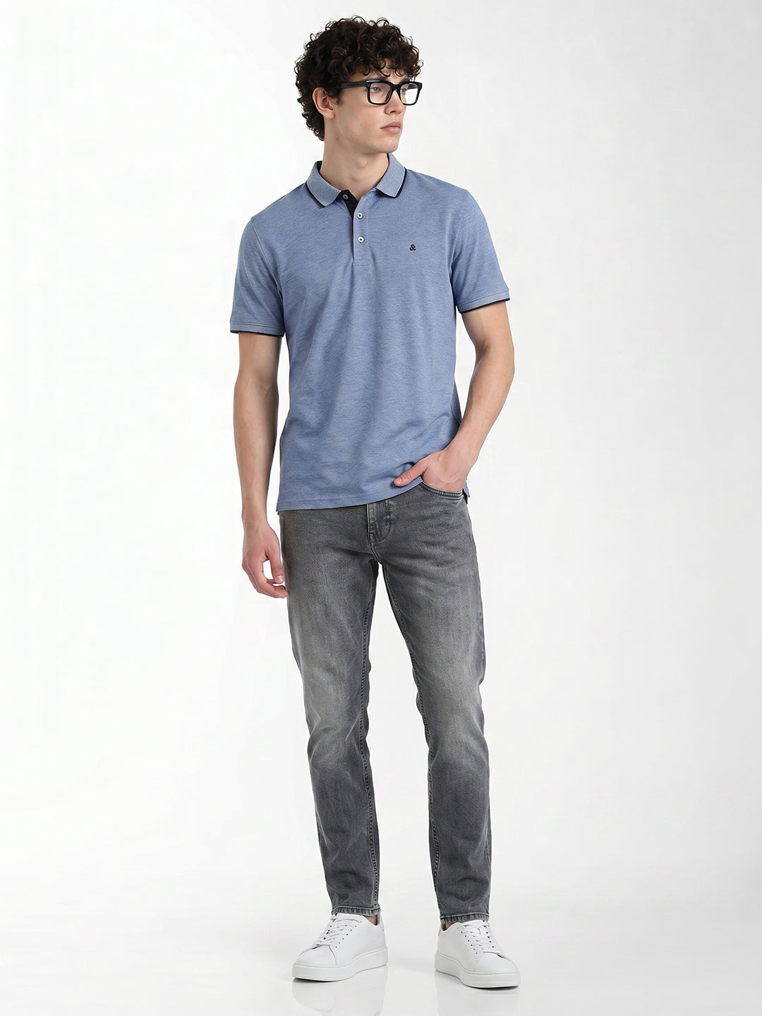Grey Washed Glenn Slim Fit Jeans