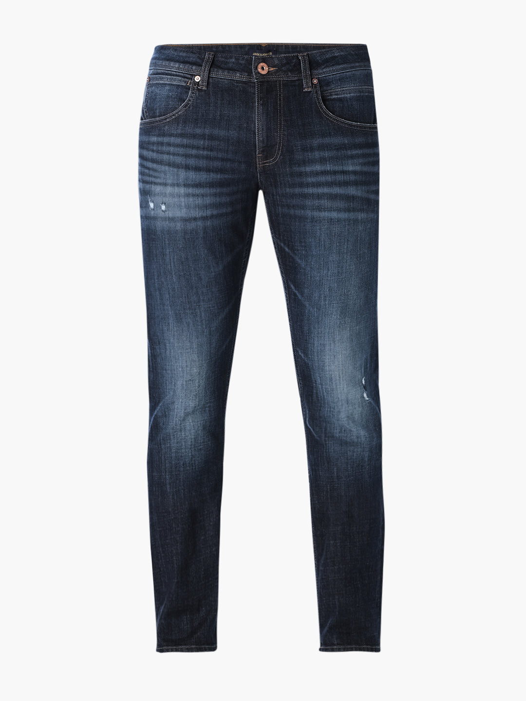 Dark Blue Washed Glenn Slim Fit Jeans