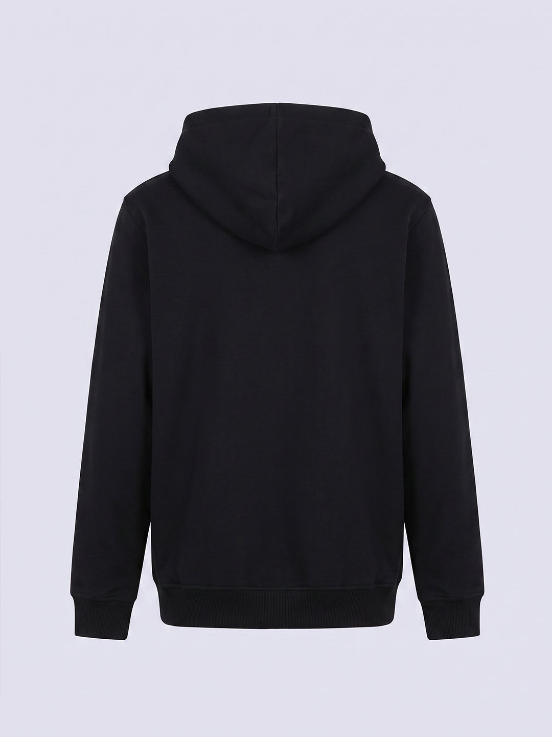 Boys Black Printed Hoodie