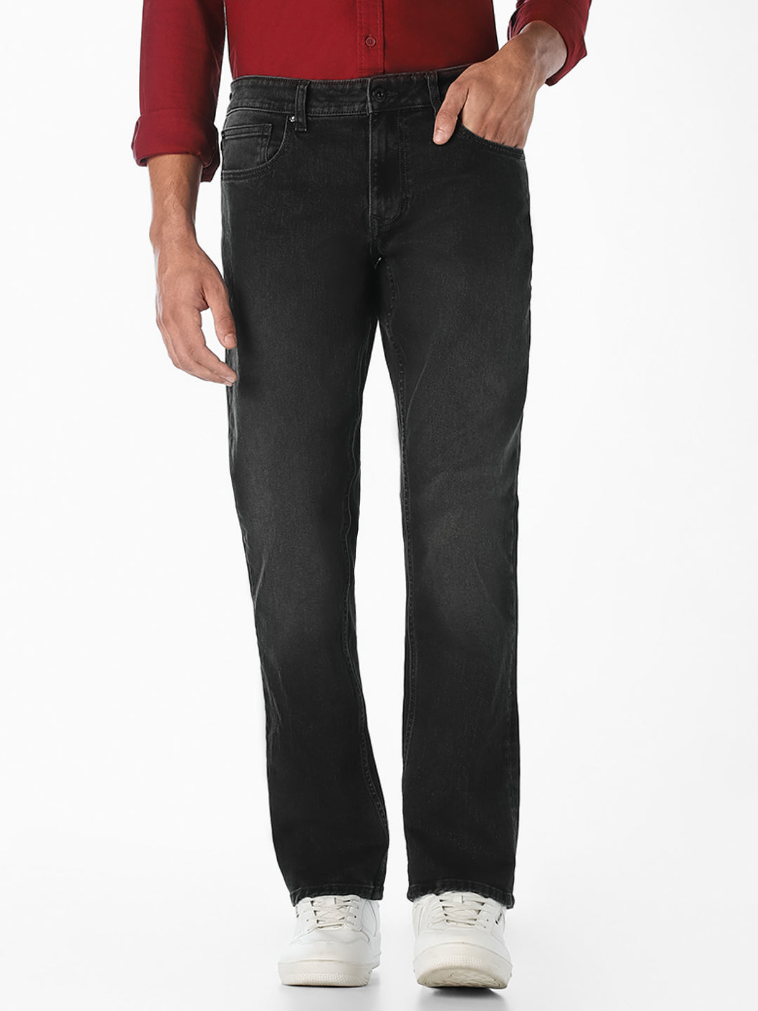 Black Clark Regular Fit Jeans