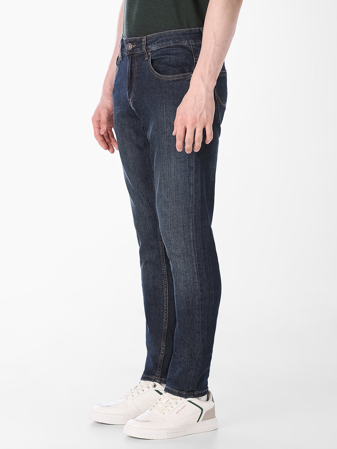 Dark Blue Wash Slim Fit Jeans