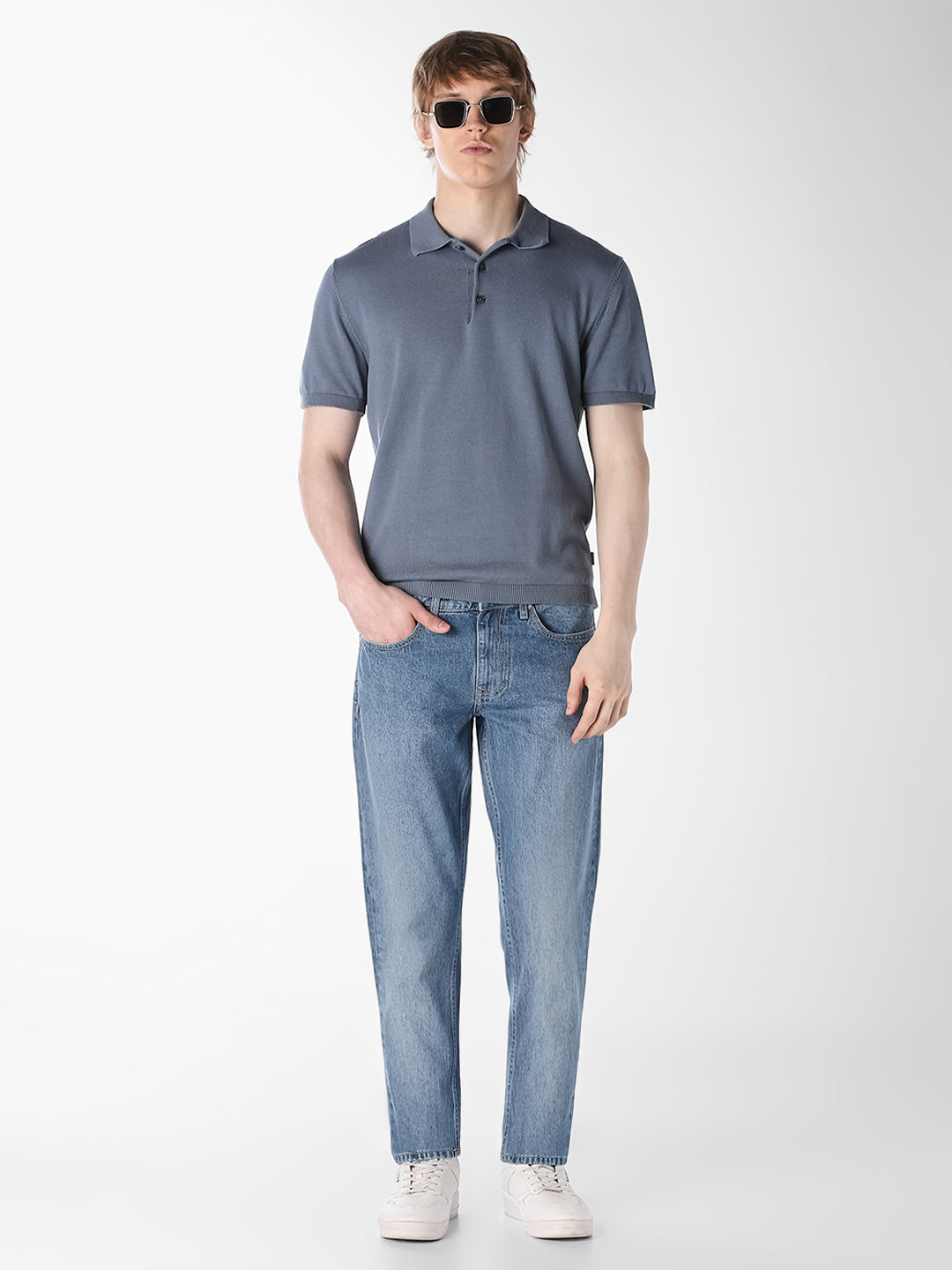 Light Blue Wash Slim Fit Jeans