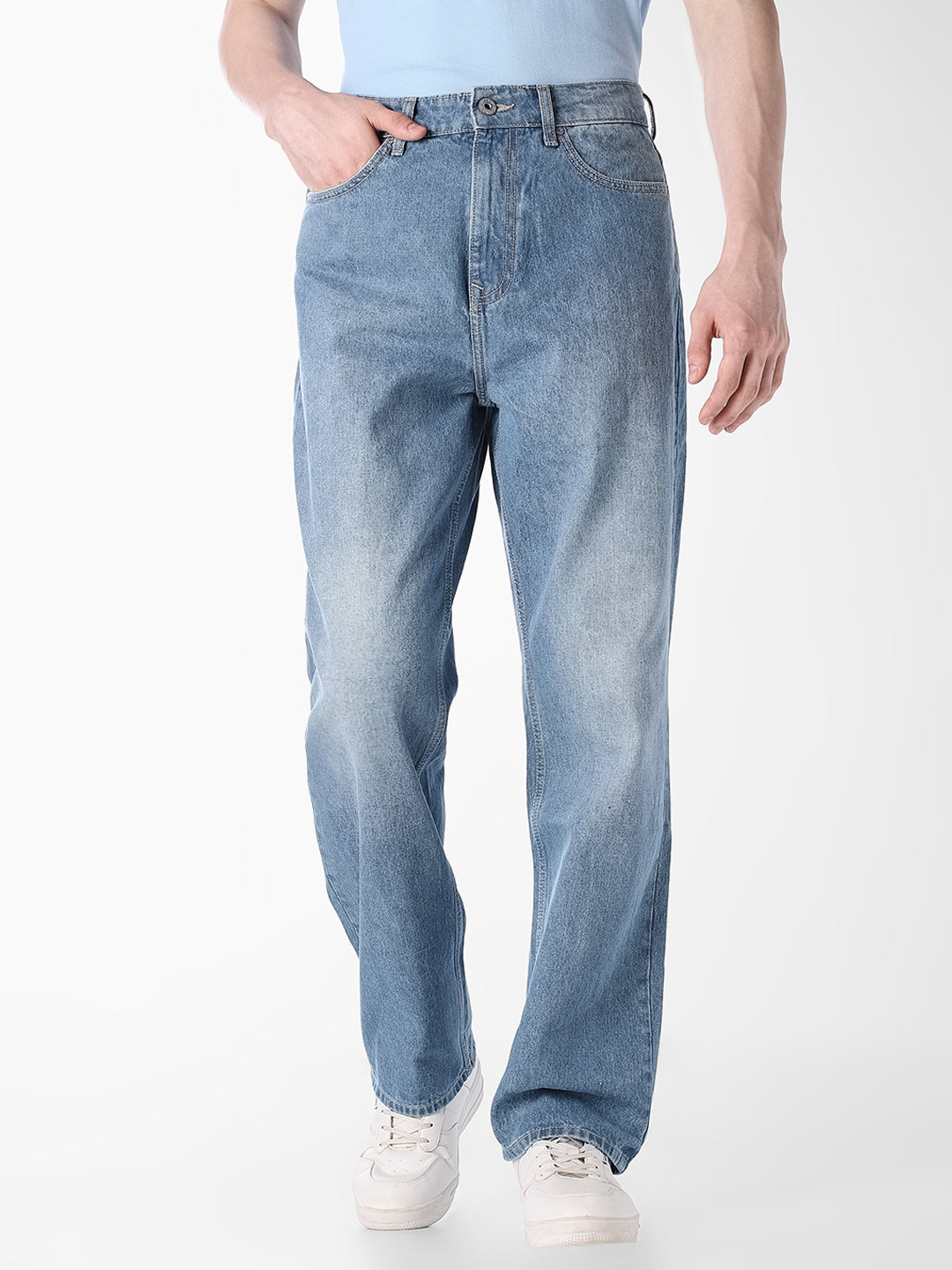 Light Blue Loose Fit Jeans