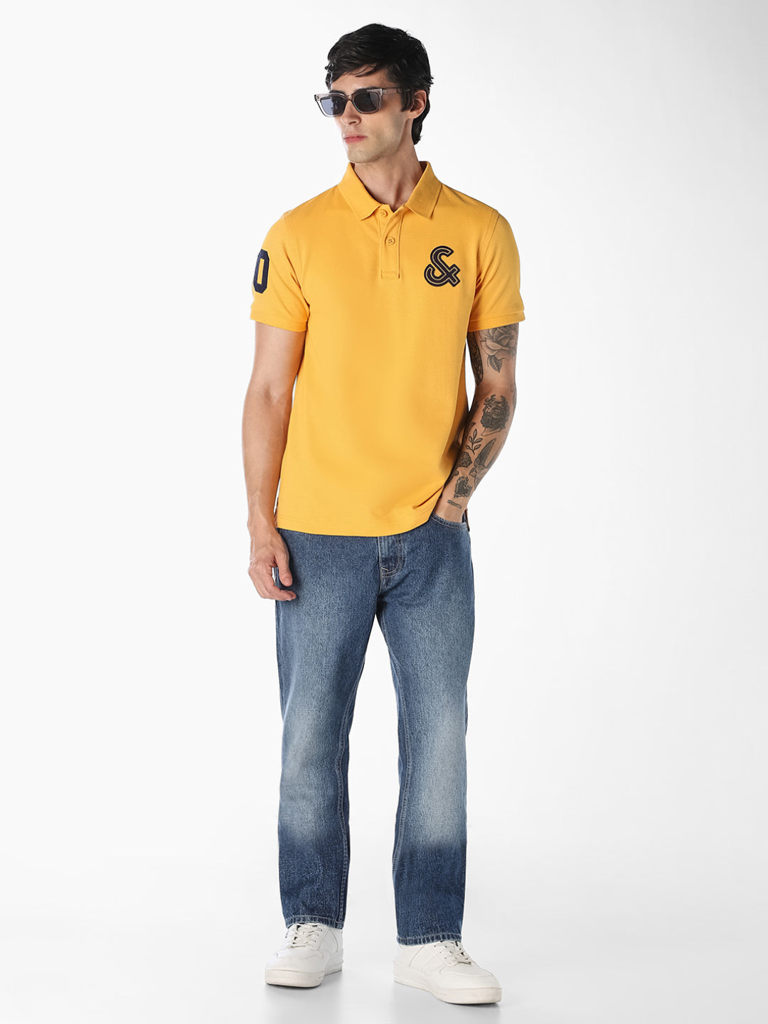 Blue Washed Clark Regular Fit Jeans