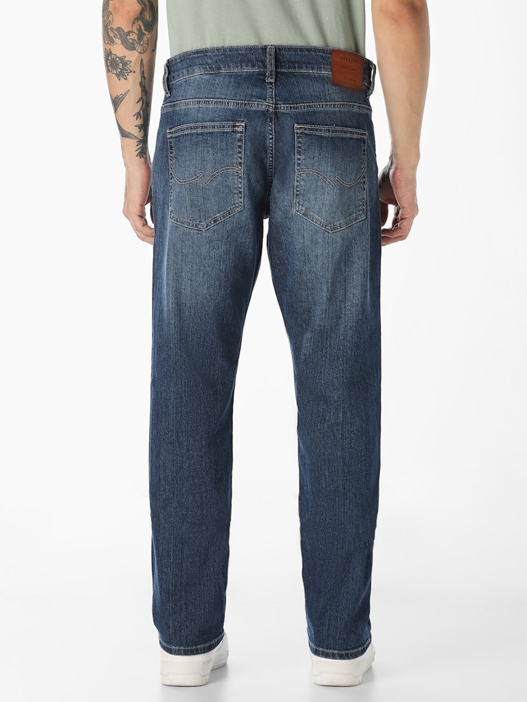 Blue 5 Pocket Regular Straight Jeans