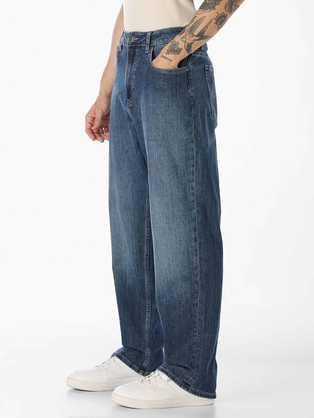 Dark Blue Dario Loose Fit Jeans