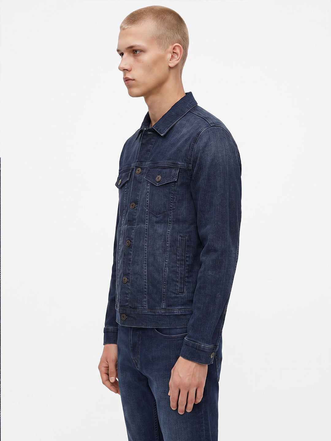 Dark Blue Wash Denim Jacket