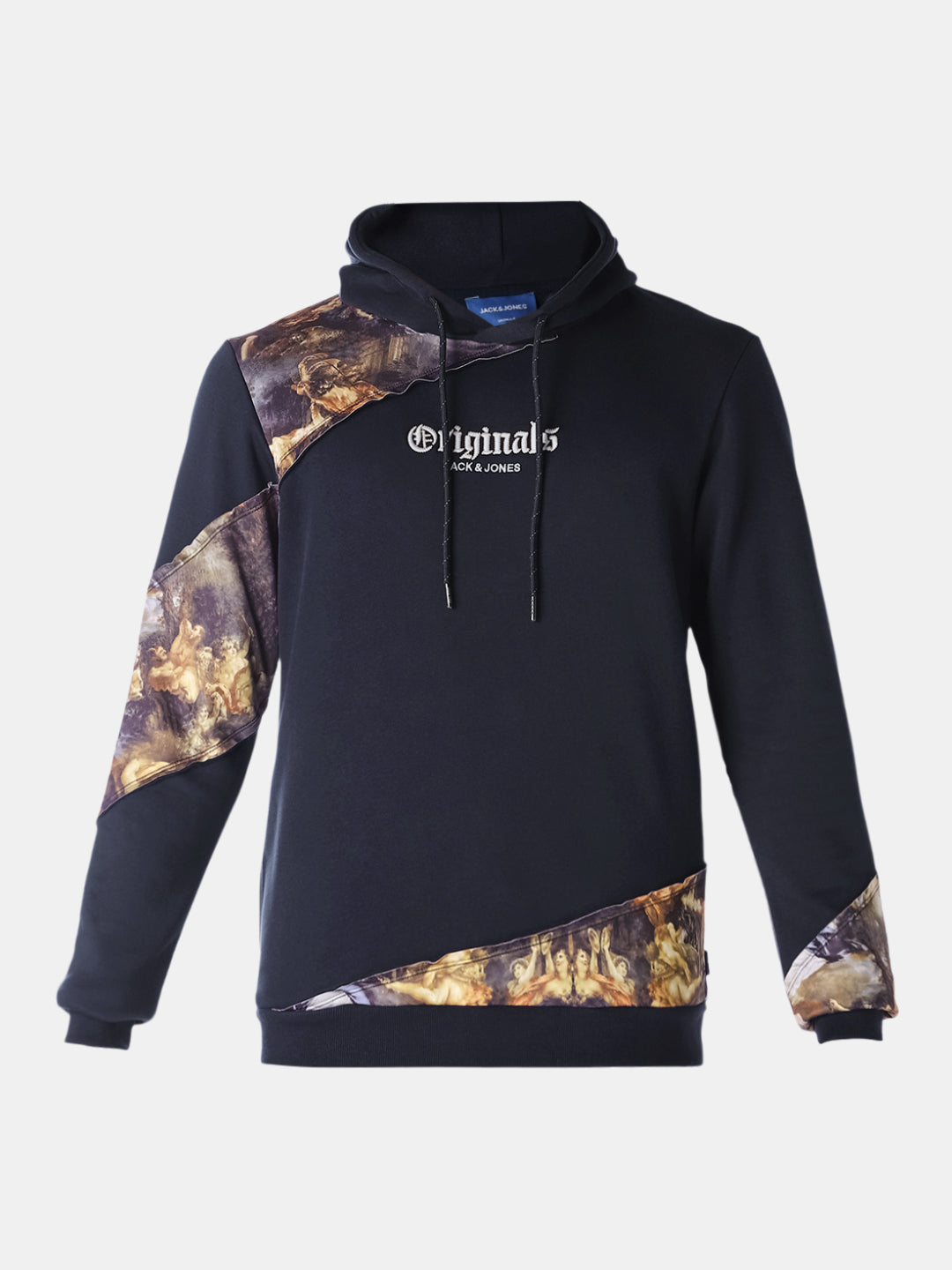 Navy Blue Printed Sweatshirt