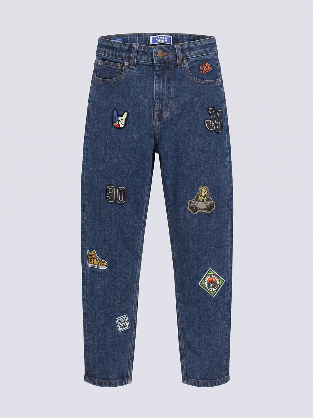 Boys Patch Detail Jeans