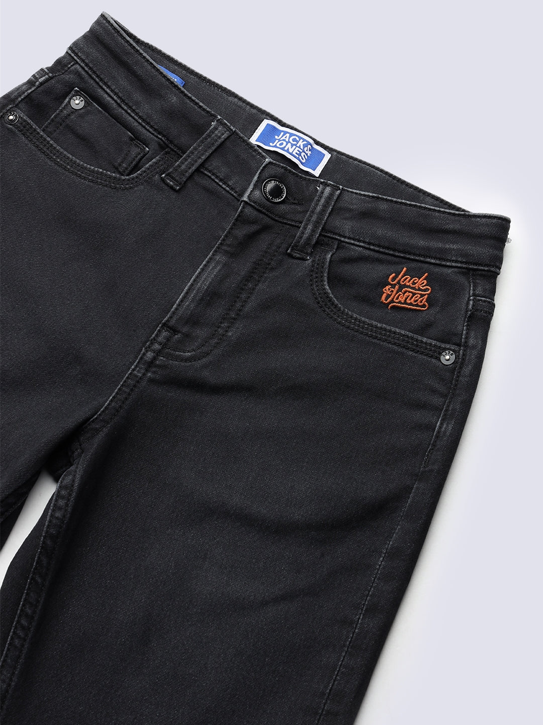 Boys Black Wash Bootcut Jeans