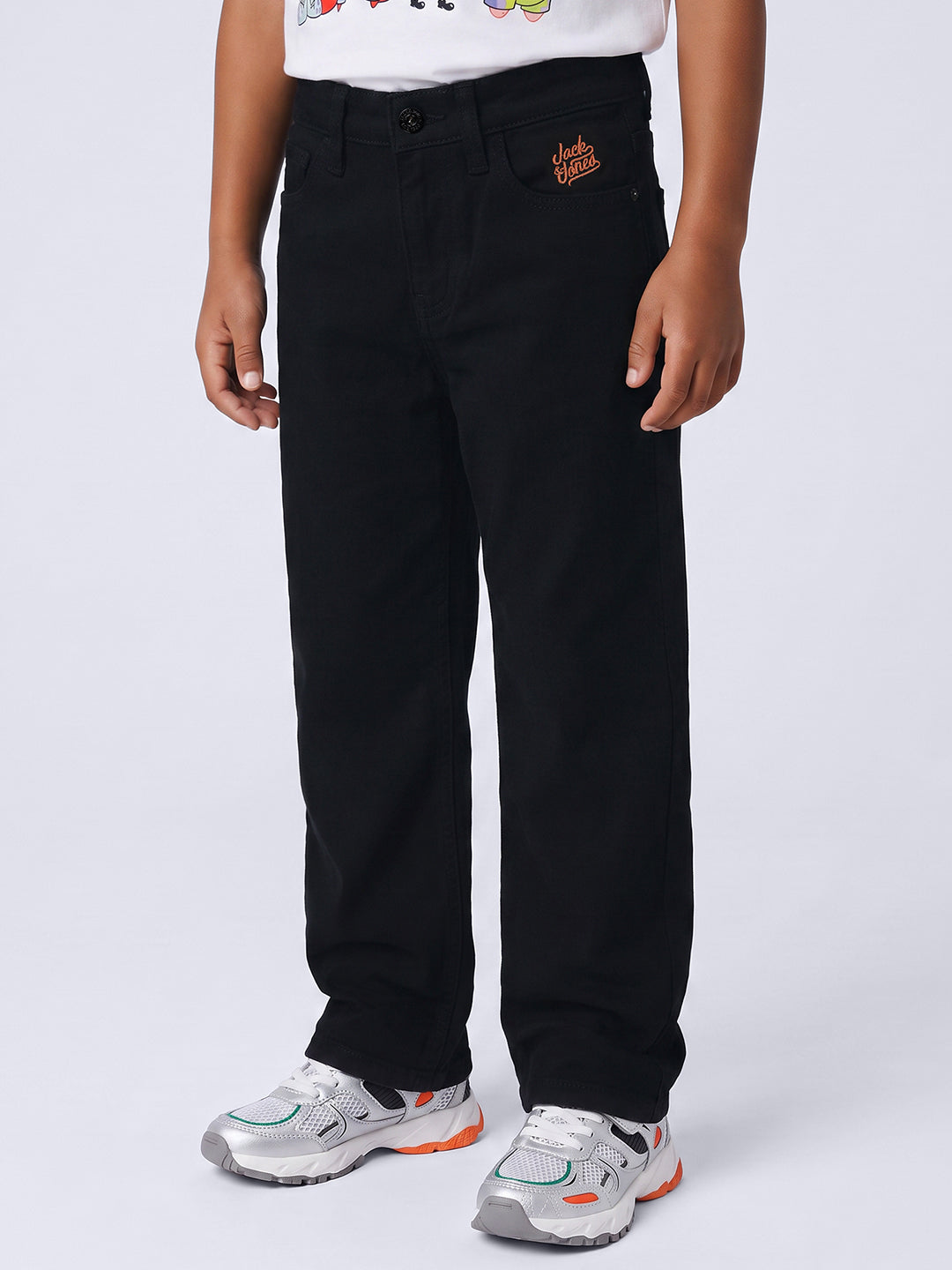 Boys Black Washed Jeans