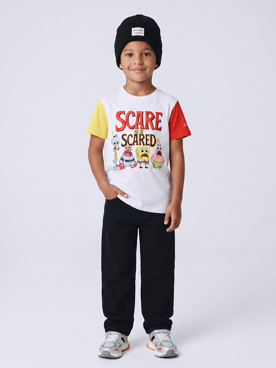 Boys Black Washed Jeans
