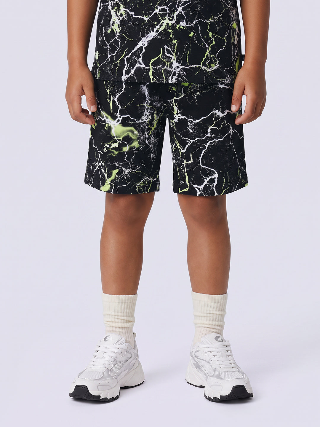 Boys Black printed Shorts