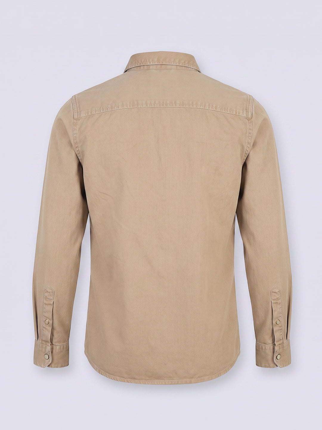 Boys Beige Cotton Shirt