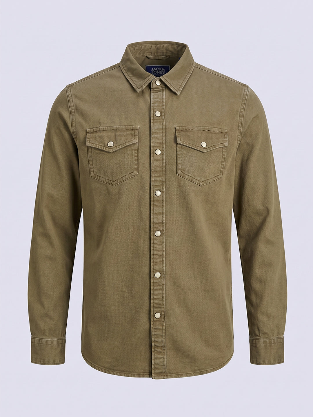 Boys Green Cotton Shirt