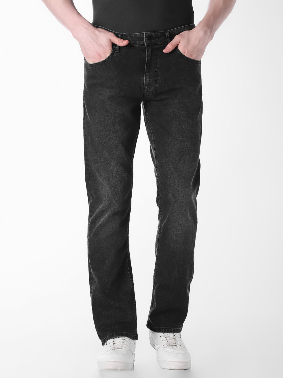 Black Clark Regular Fit Jeans