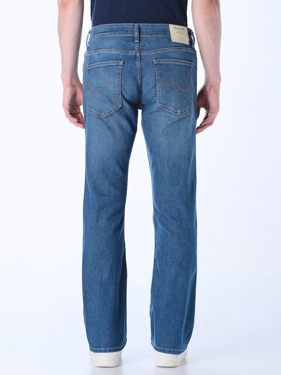 light blue bootcut jeans