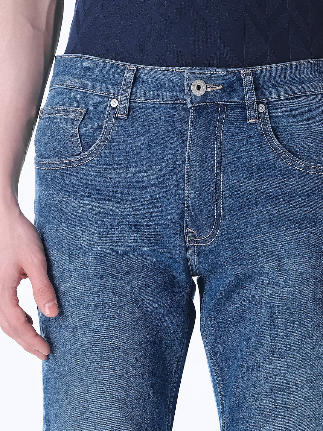 light blue bootcut jeans