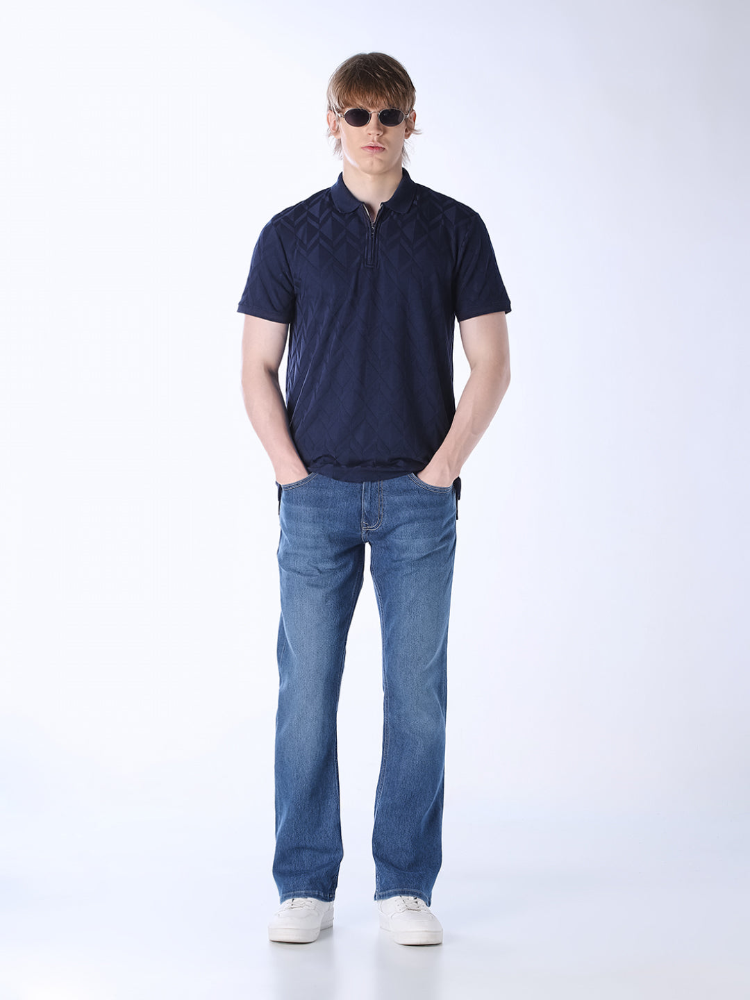light blue bootcut jeans
