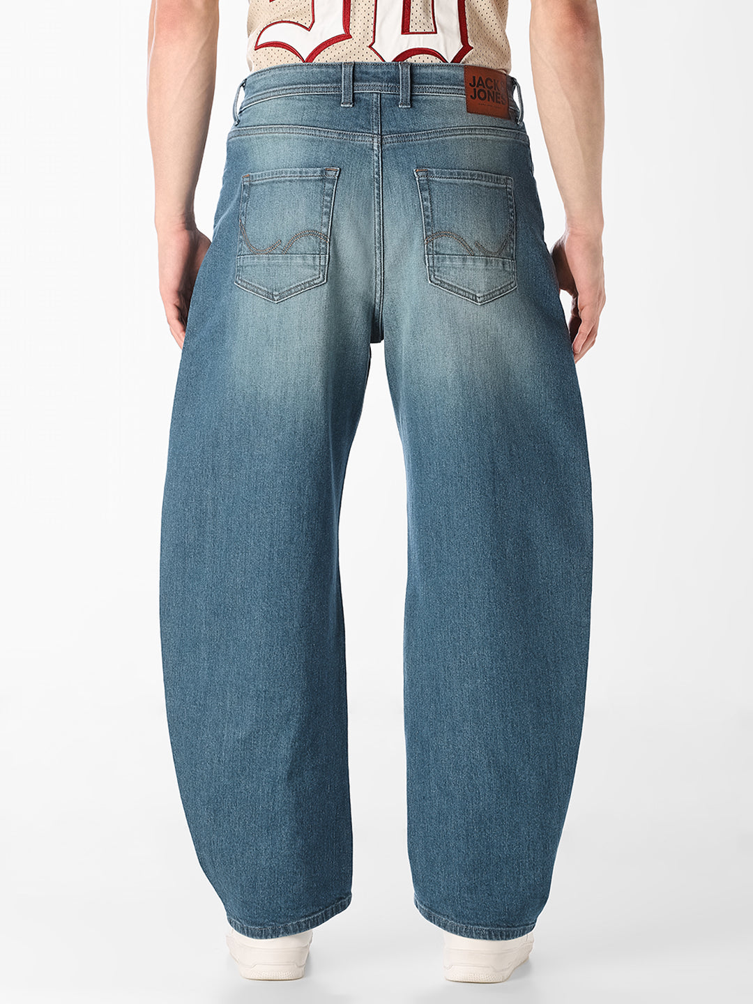 Blue Barrel Loose Fit Jeans