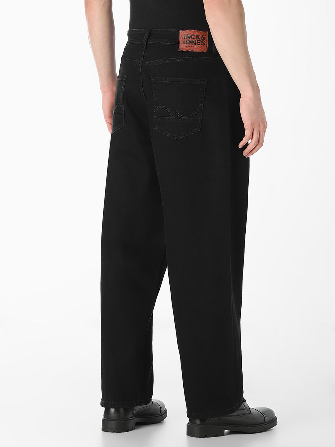 Black 5 Pocket Loose Fit Jeans