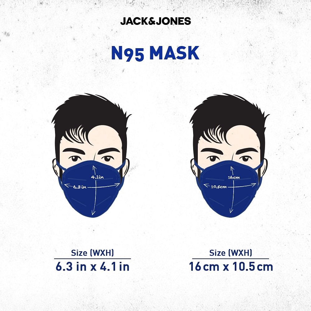 Pack of 3 Check Print N95 Mask with PM 2.5 Filter