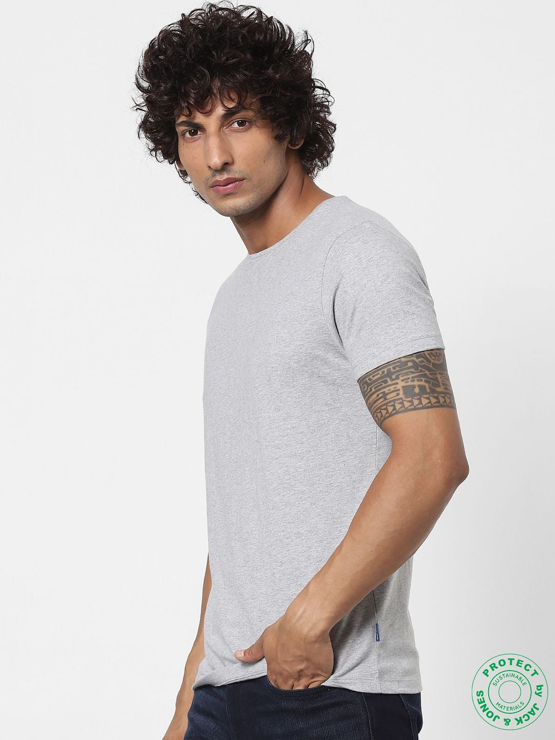 Grey Crew Neck T-shirt