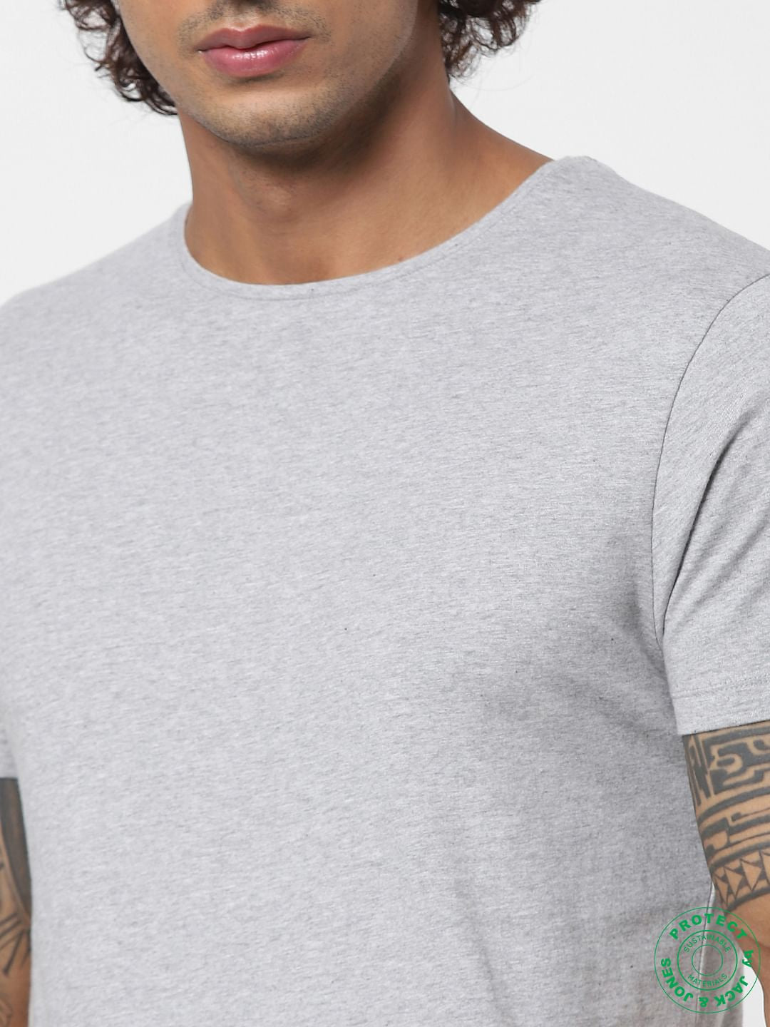 Grey Crew Neck T-shirt