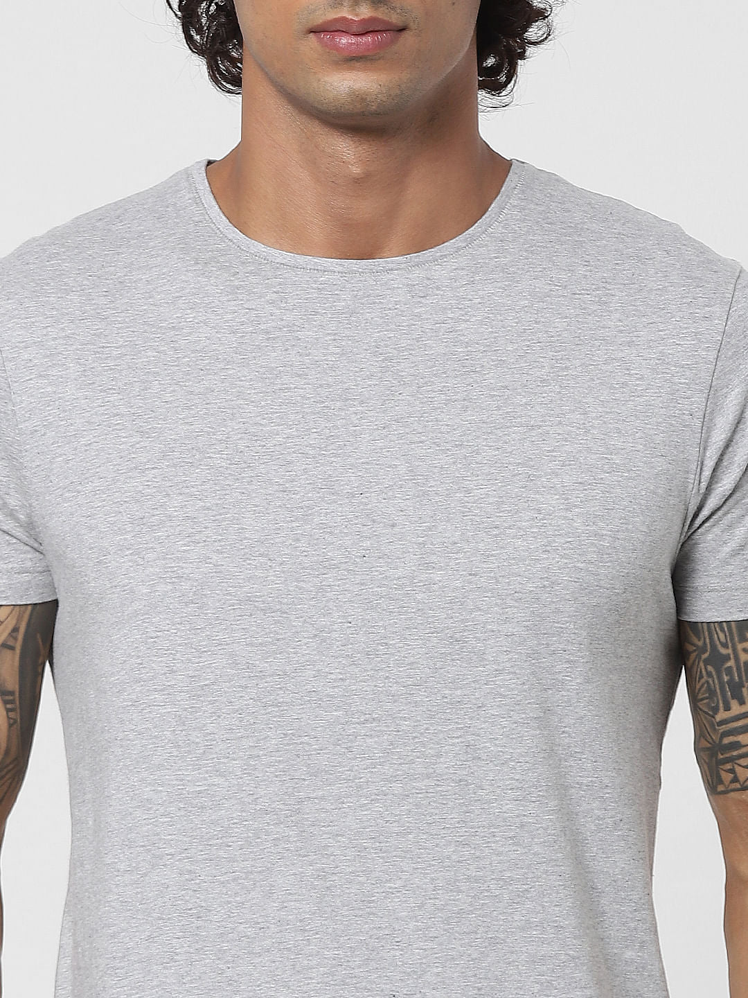 Grey Crew Neck T-shirt