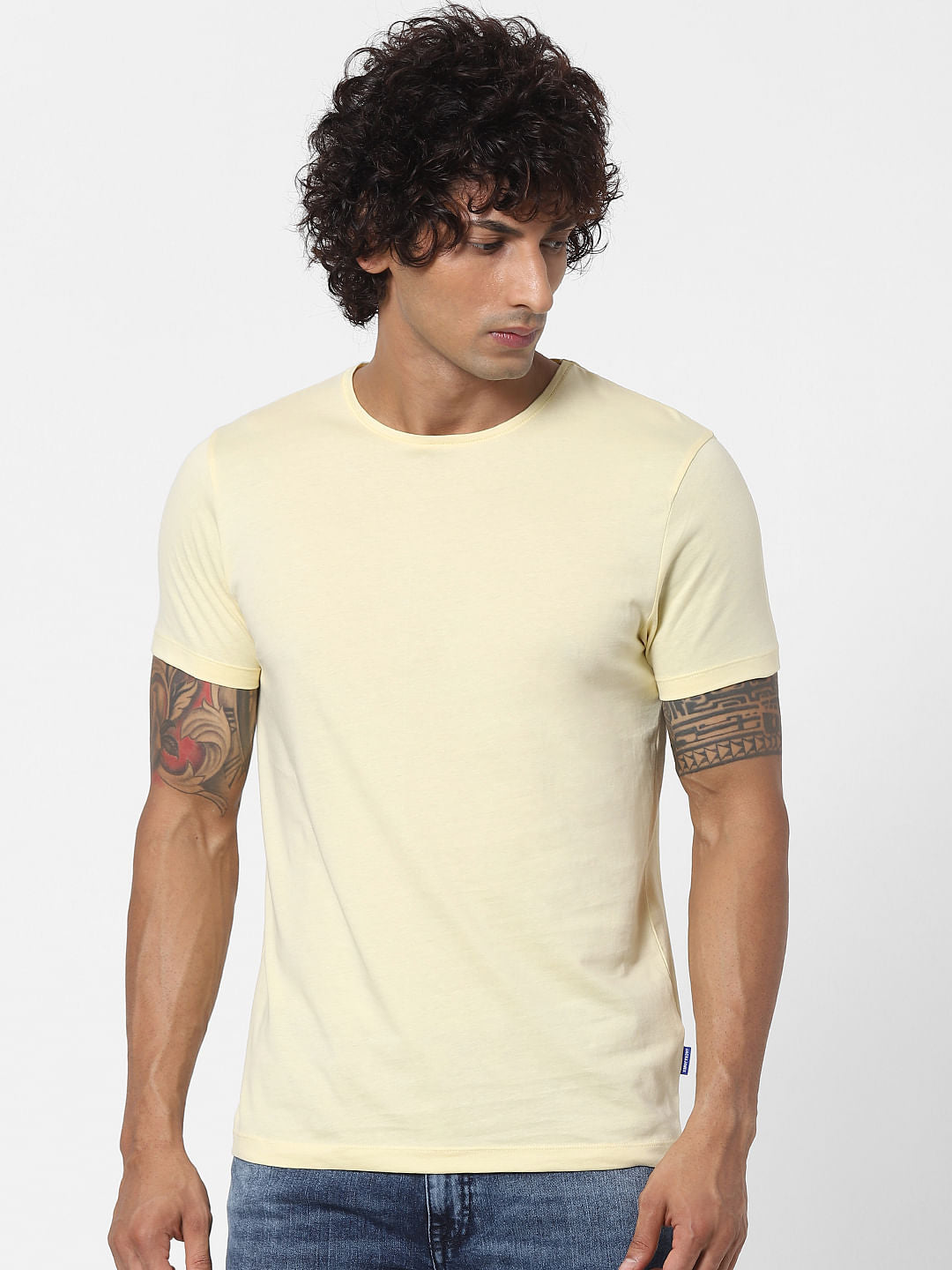 Yellow Crew Neck T-shirt