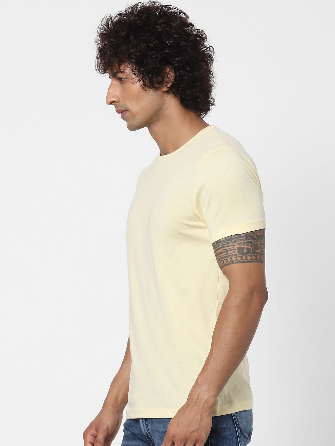 Yellow Crew Neck T-shirt