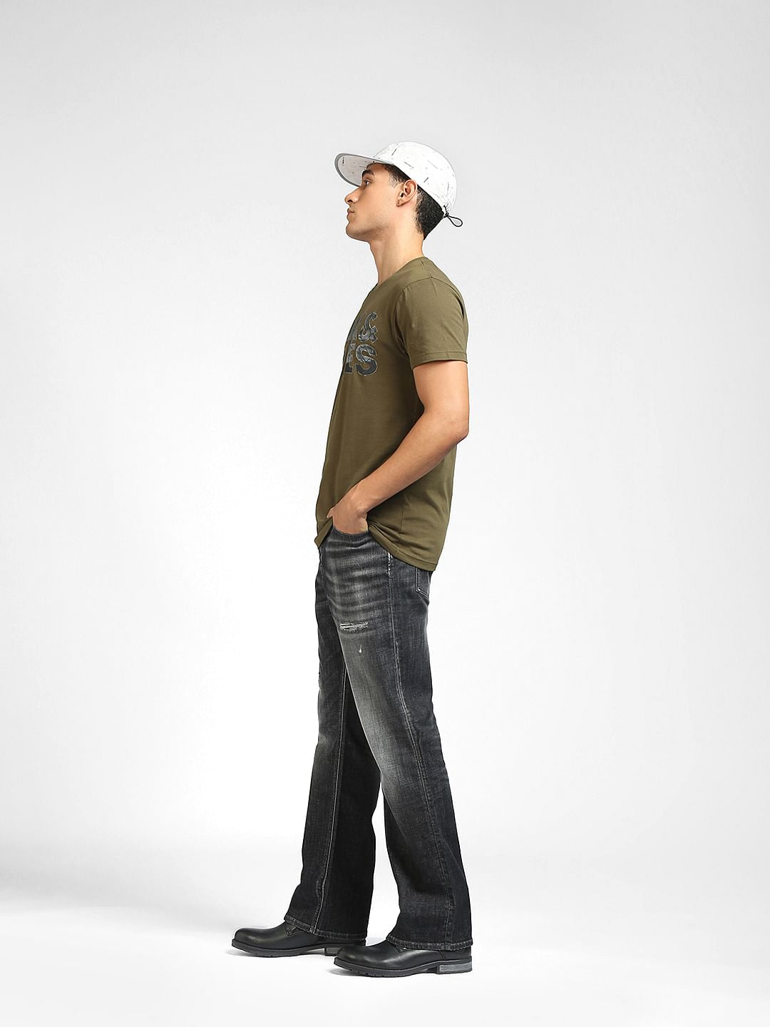 Black High Rise Bootcut Jeans - 28/30