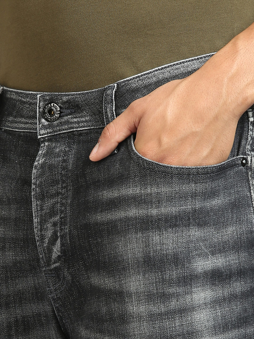 Black High Rise Bootcut Jeans