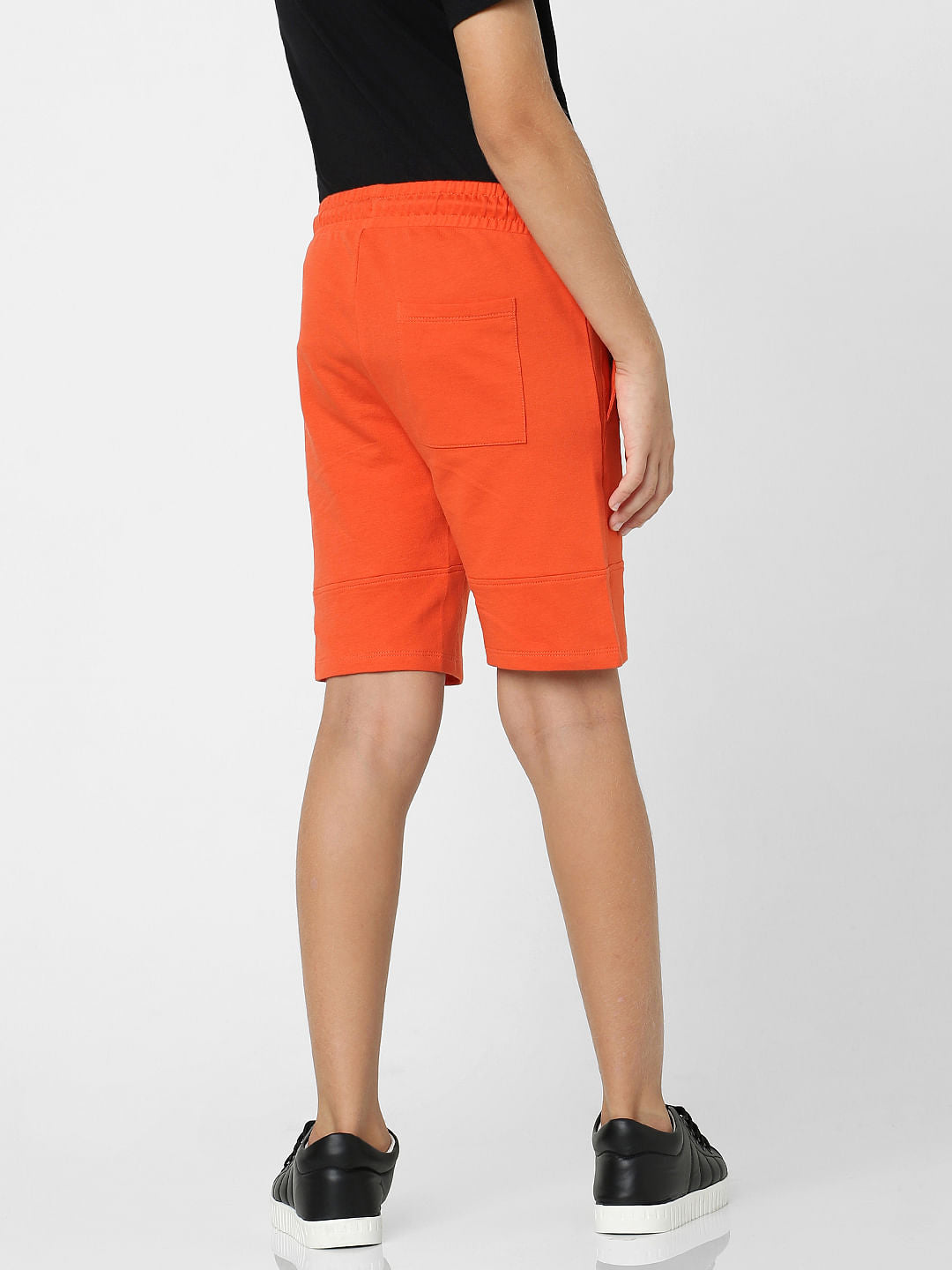 Boys Red Cotton Sweatshorts