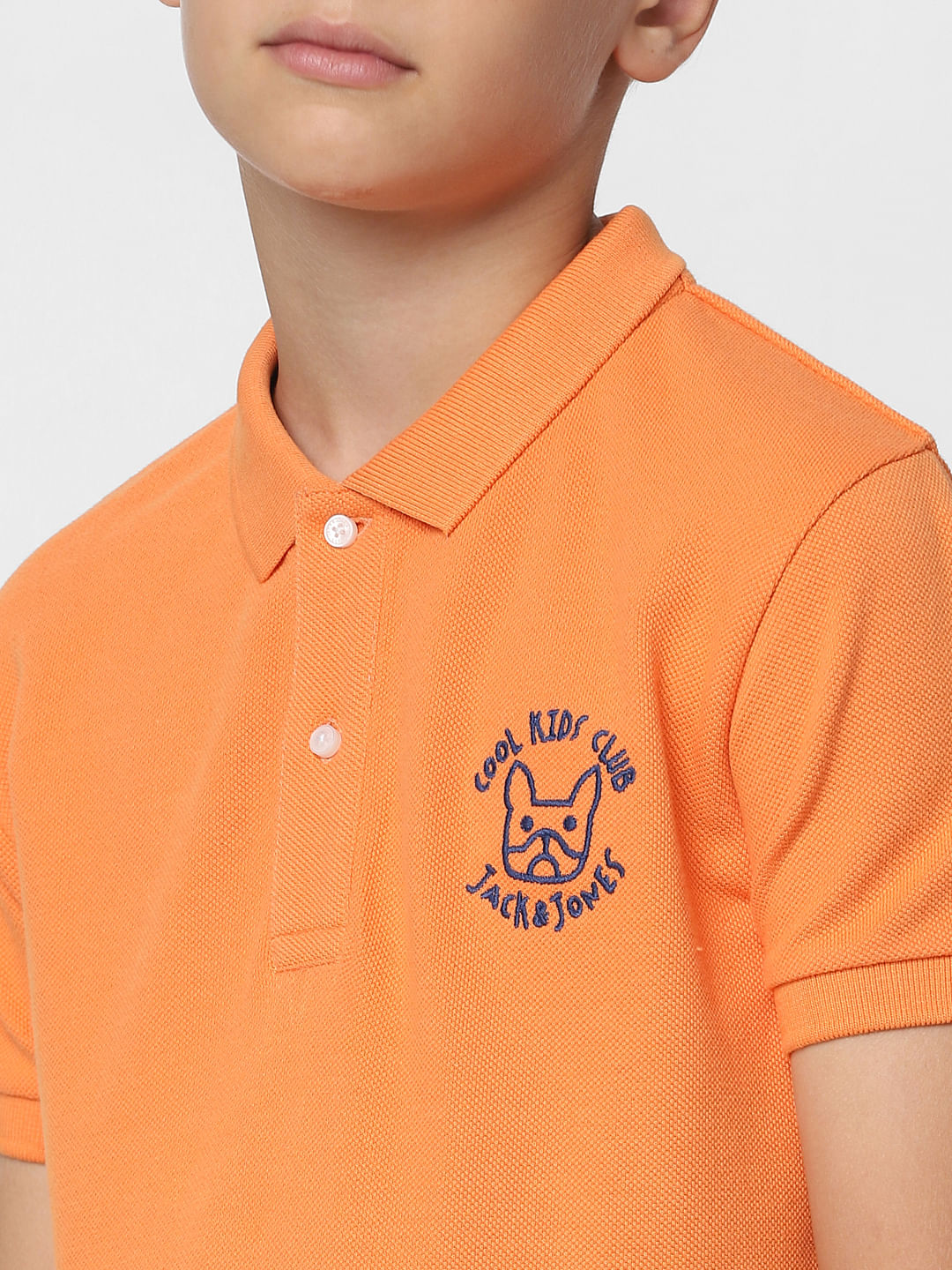 Boys Orange Polo T-shirt