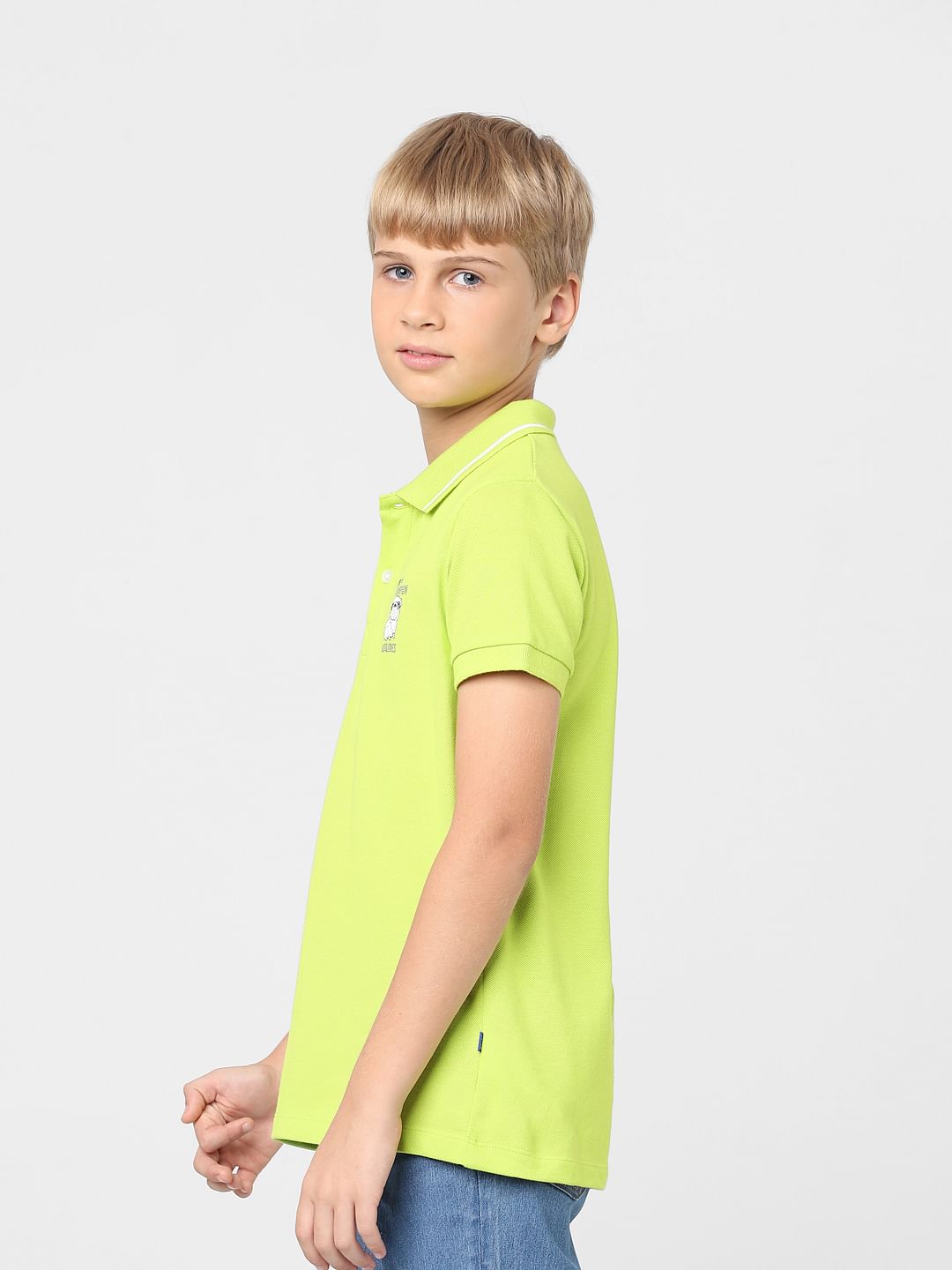 Boys Green Polo T-shirt