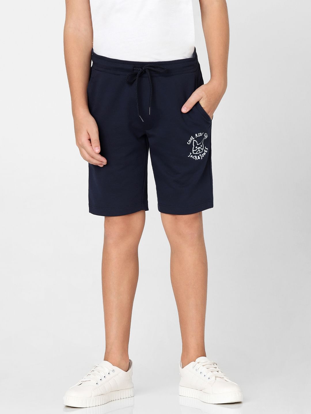 Boys Blue Drawstring Shorts