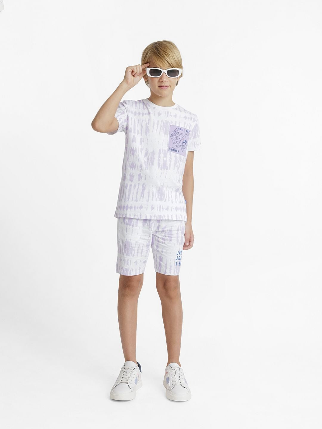 Purple Tie-Dye Co-ord Set T-shirt - 4/5Y