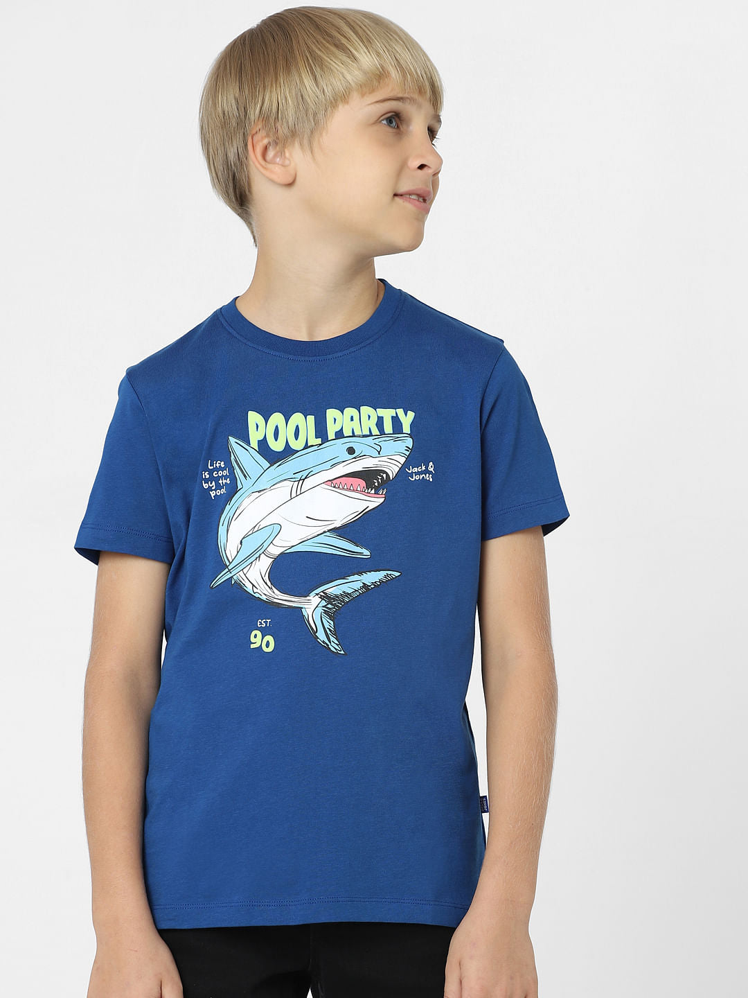 BOYS Blue Graphic Print T-shirt